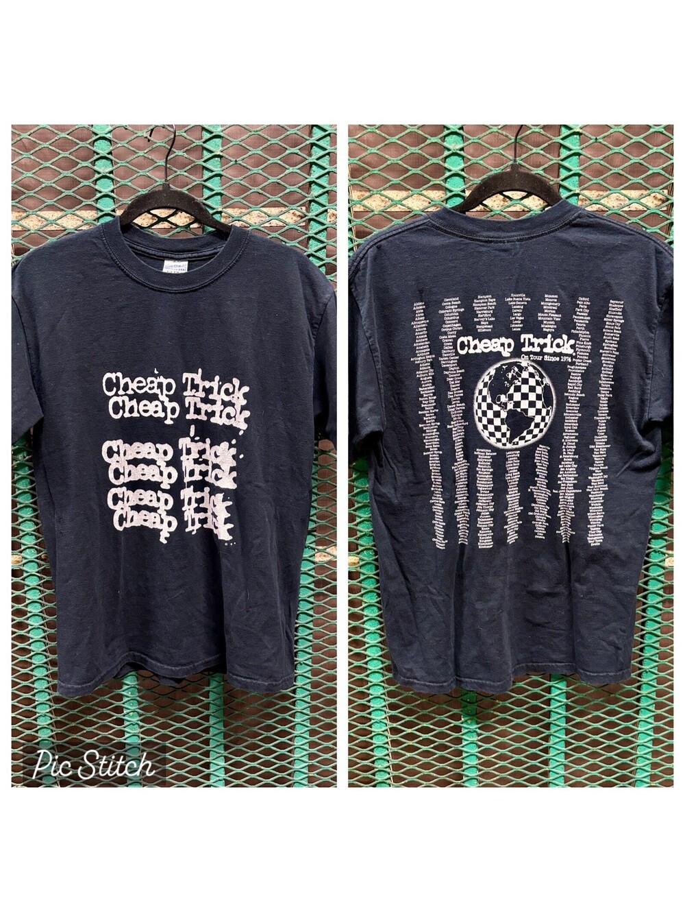 Vintage Cheap Trick Medium Tour Shirt Band Rock Heavy Metal On Tour Since 1974